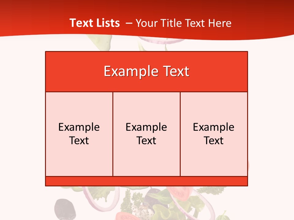 Line Nutritious Close Up PowerPoint Template