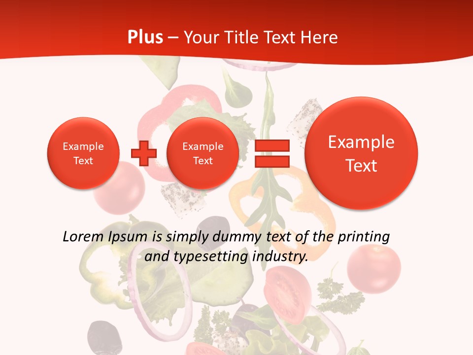 Line Nutritious Close Up PowerPoint Template