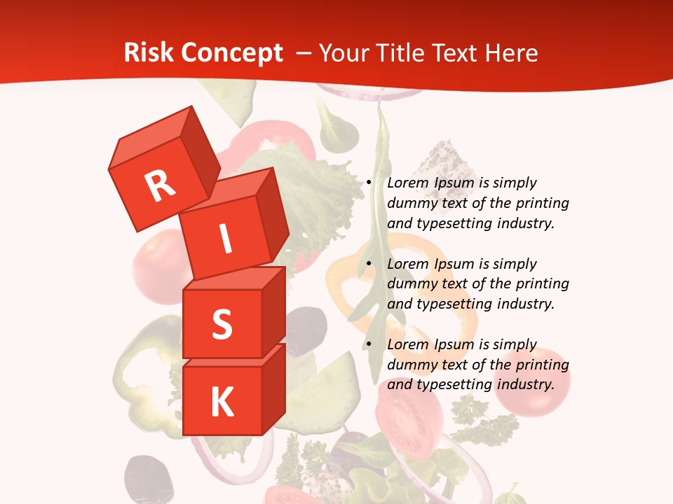 Line Nutritious Close Up PowerPoint Template