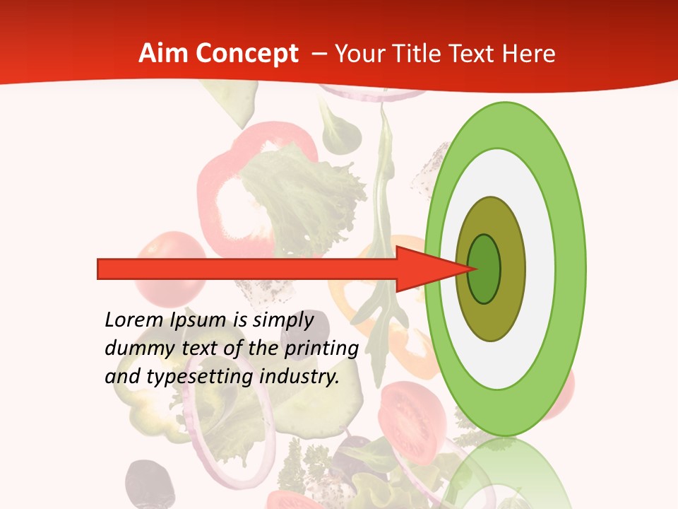 Line Nutritious Close Up PowerPoint Template