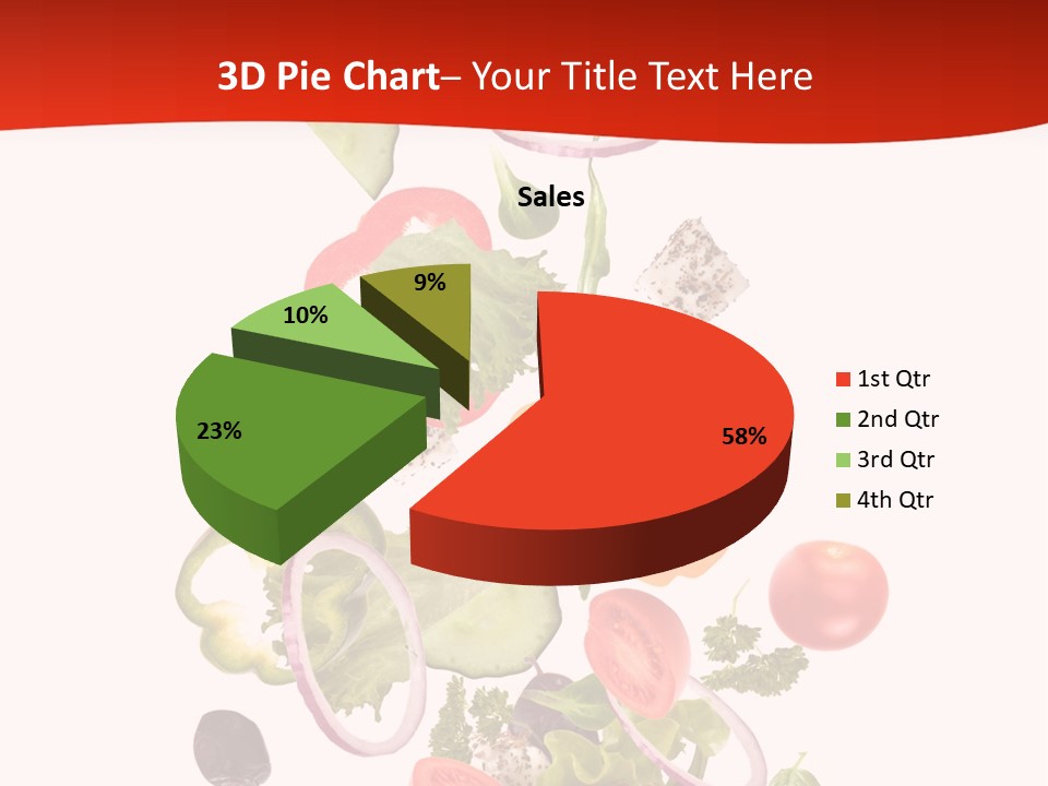 Line Nutritious Close Up PowerPoint Template