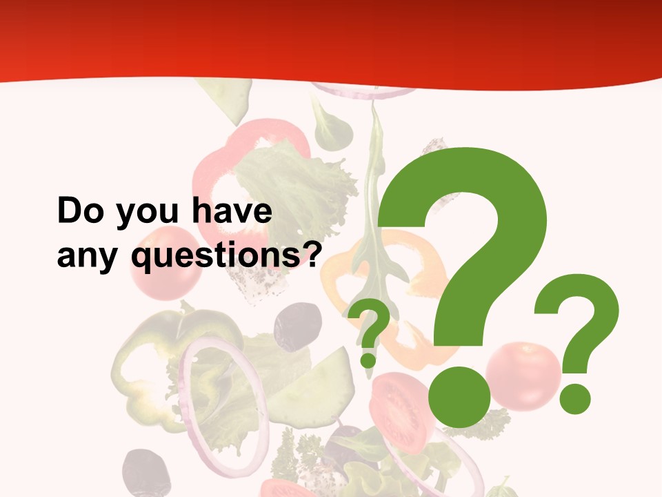 Line Nutritious Close Up PowerPoint Template