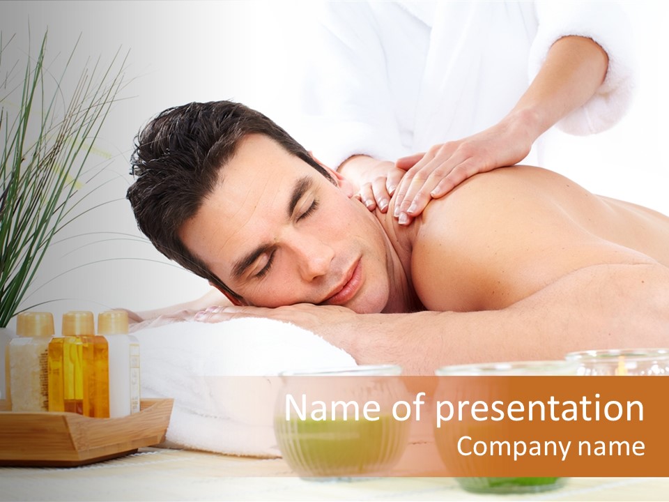 Hygiene Massage Enjoy PowerPoint Template