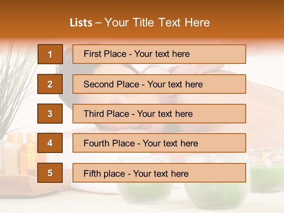Hygiene Massage Enjoy PowerPoint Template