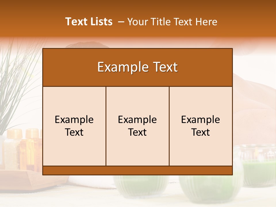 Hygiene Massage Enjoy PowerPoint Template