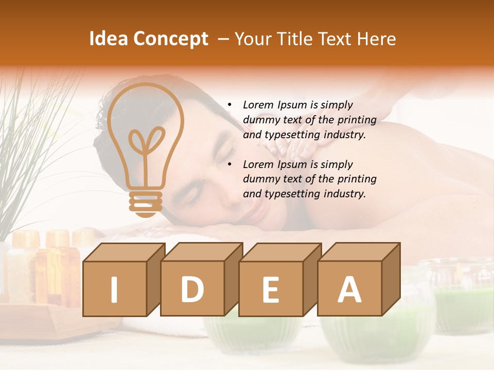 Hygiene Massage Enjoy PowerPoint Template