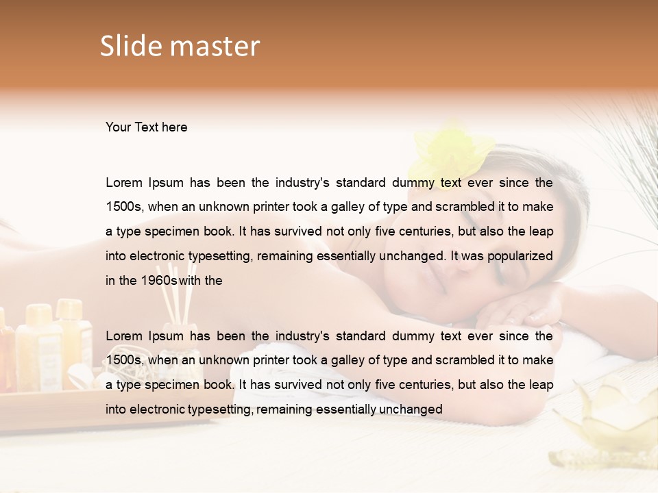 Relaxation Human Skin PowerPoint Template