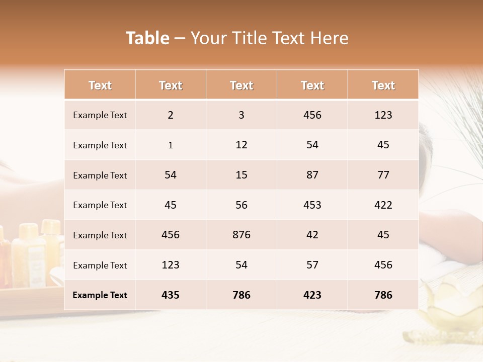 Relaxation Human Skin PowerPoint Template