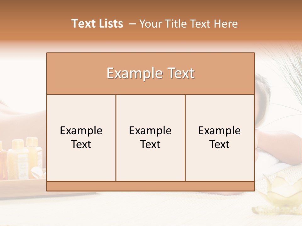 Relaxation Human Skin PowerPoint Template