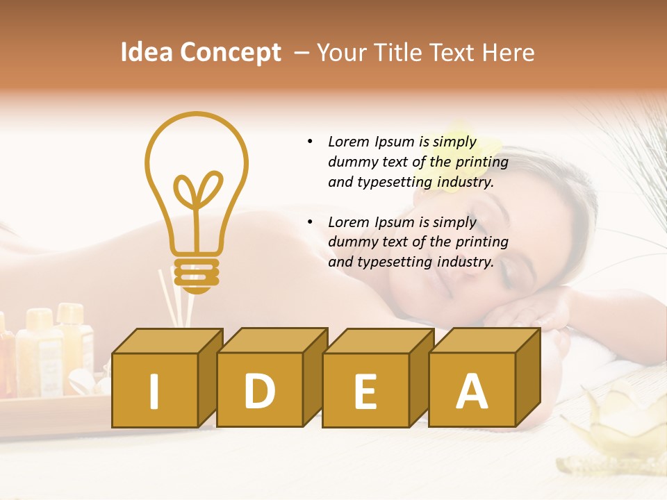 Relaxation Human Skin PowerPoint Template