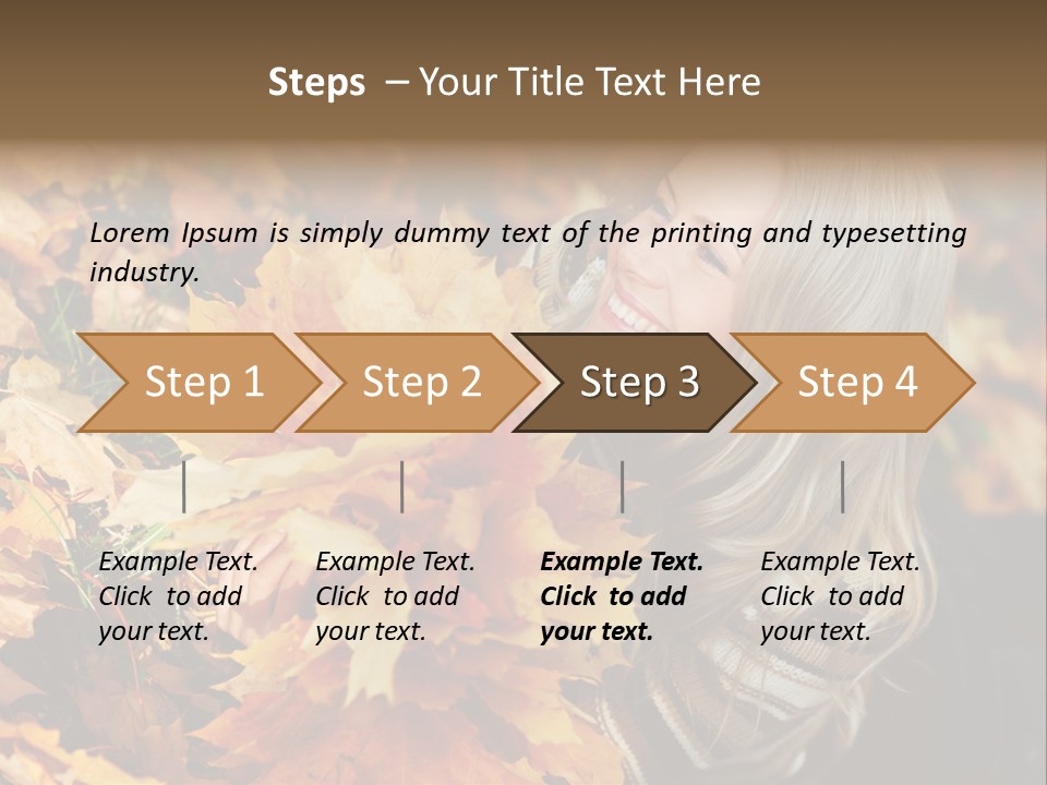 Yellow Thanksgiving Happiness PowerPoint Template