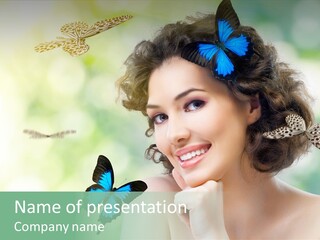 Face Freedom Shoulder PowerPoint Template