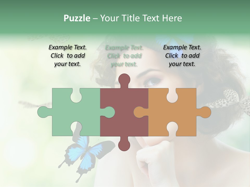 Face Freedom Shoulder PowerPoint Template