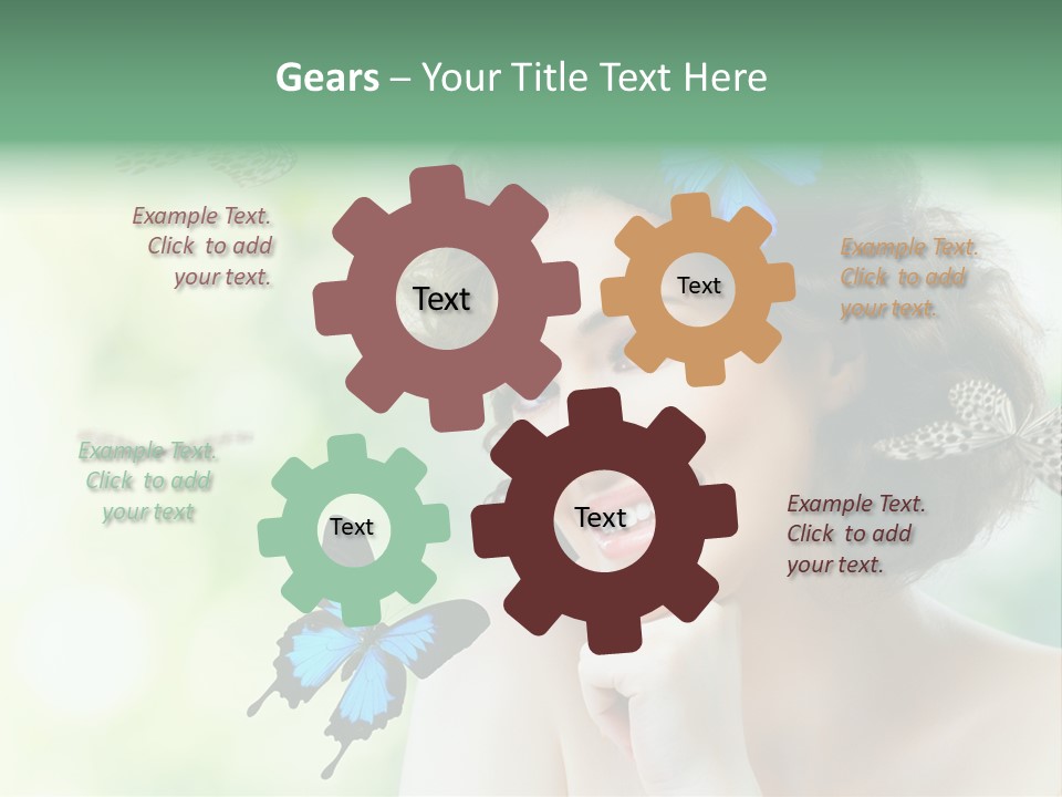 Face Freedom Shoulder PowerPoint Template