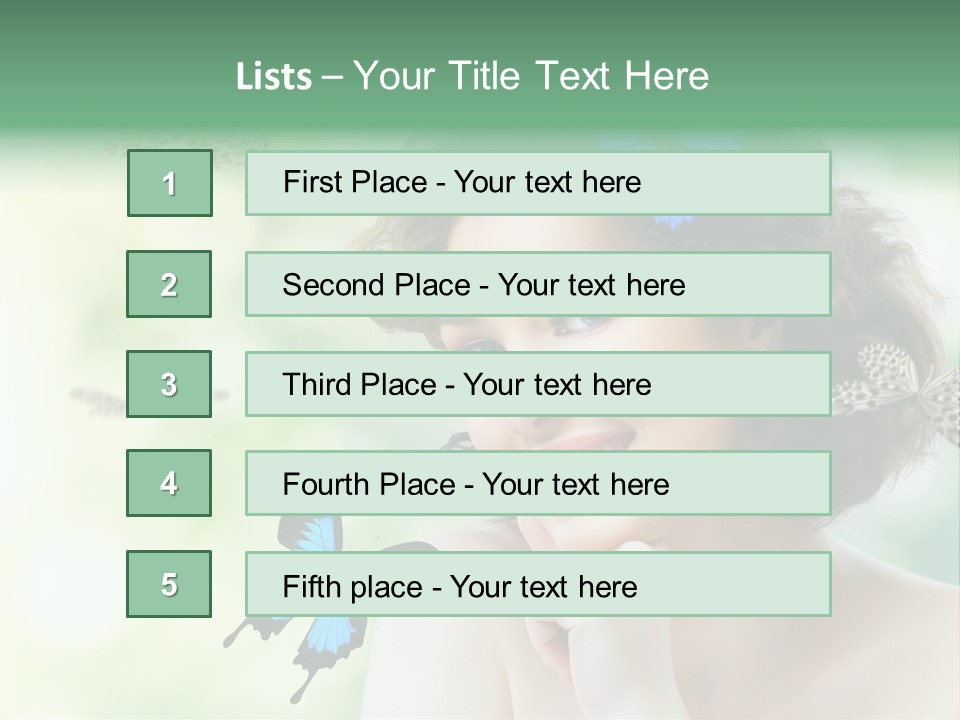 Face Freedom Shoulder PowerPoint Template