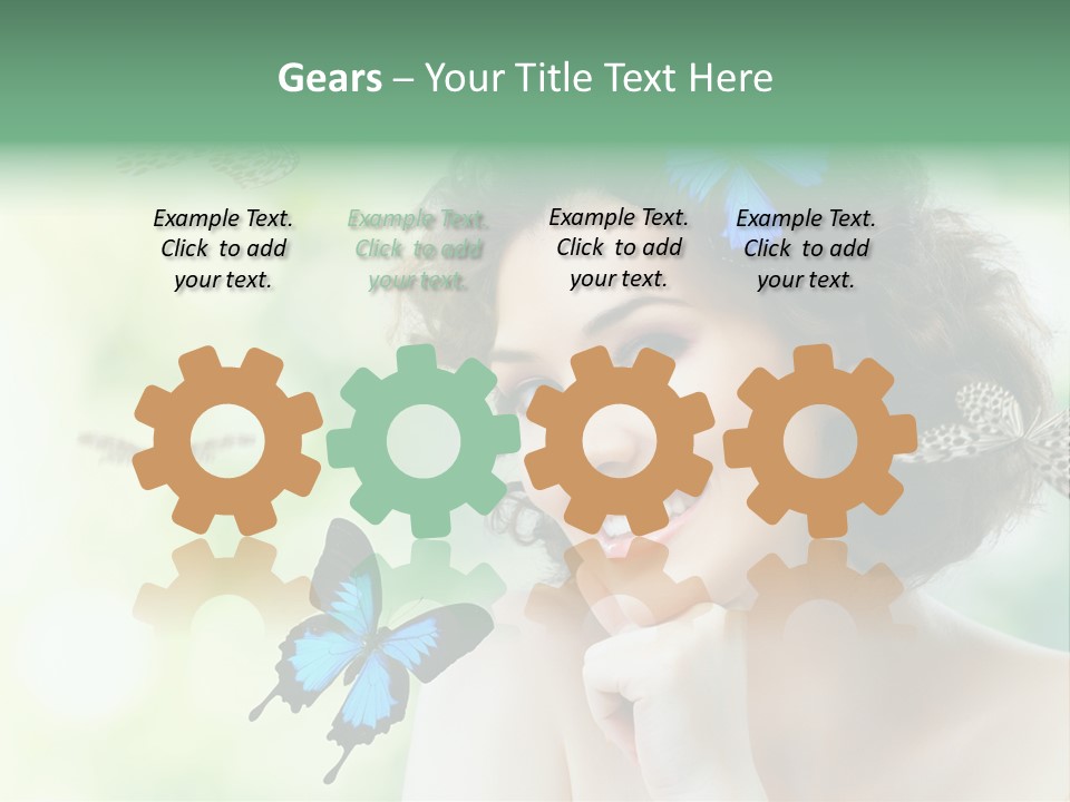 Face Freedom Shoulder PowerPoint Template