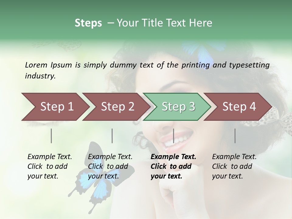 Face Freedom Shoulder PowerPoint Template