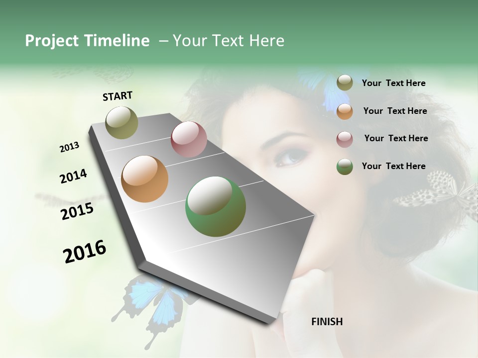 Face Freedom Shoulder PowerPoint Template