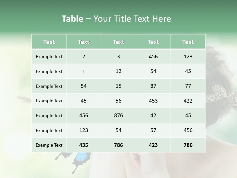 Face Freedom Shoulder PowerPoint Template