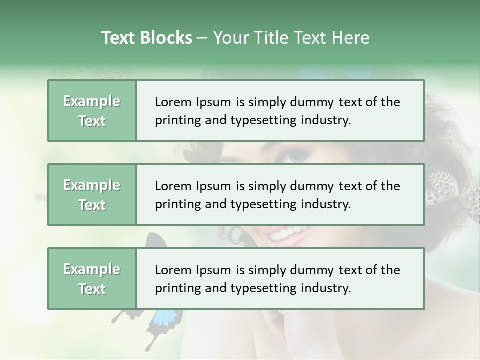 Face Freedom Shoulder PowerPoint Template
