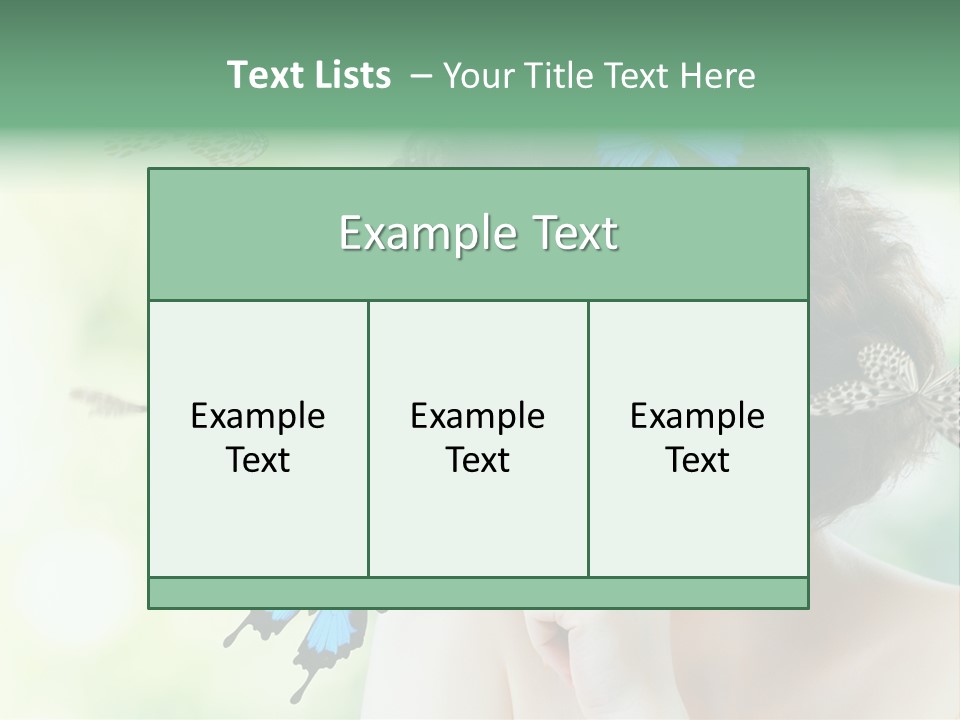 Face Freedom Shoulder PowerPoint Template