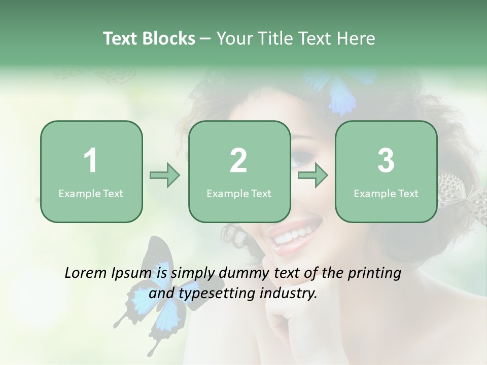 Face Freedom Shoulder PowerPoint Template