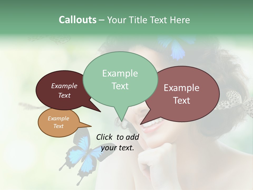 Face Freedom Shoulder PowerPoint Template