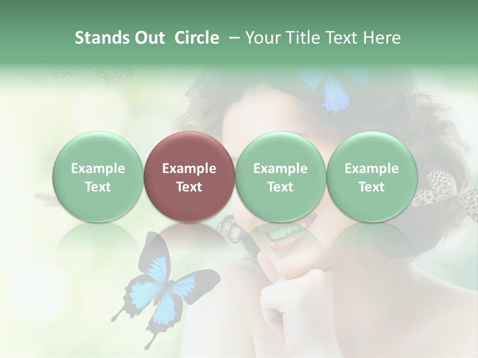 Face Freedom Shoulder PowerPoint Template