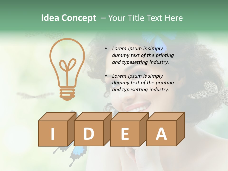 Face Freedom Shoulder PowerPoint Template