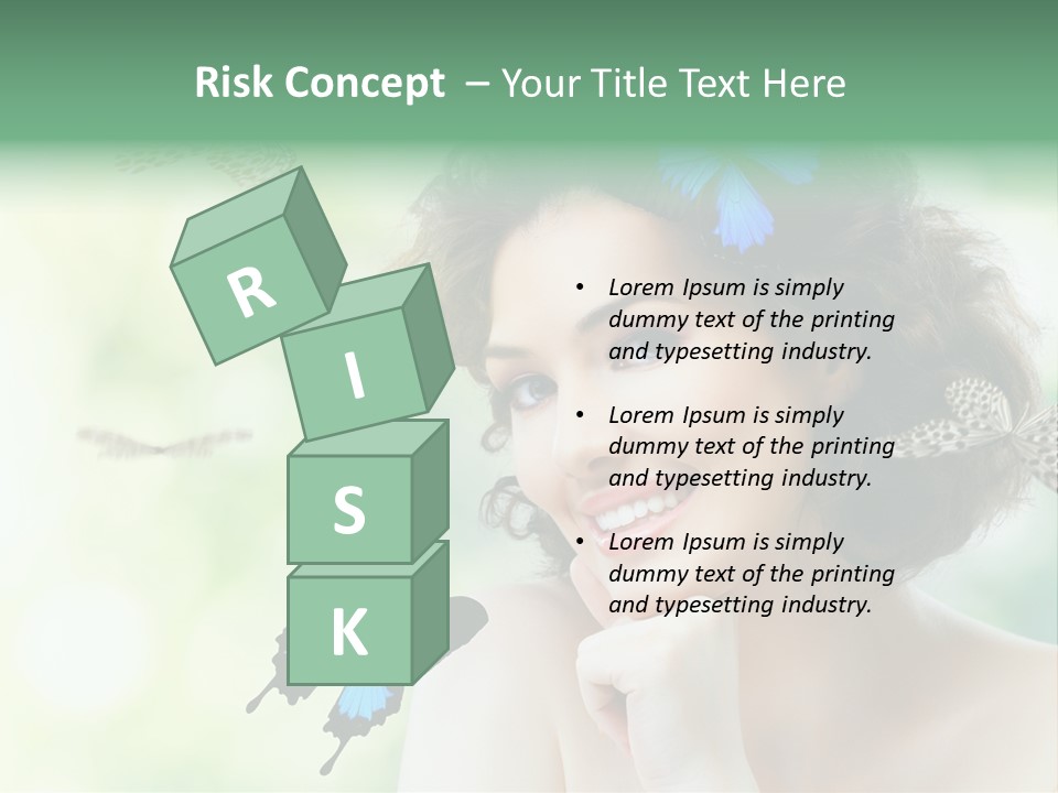 Face Freedom Shoulder PowerPoint Template