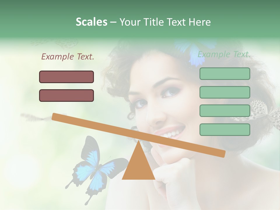 Face Freedom Shoulder PowerPoint Template