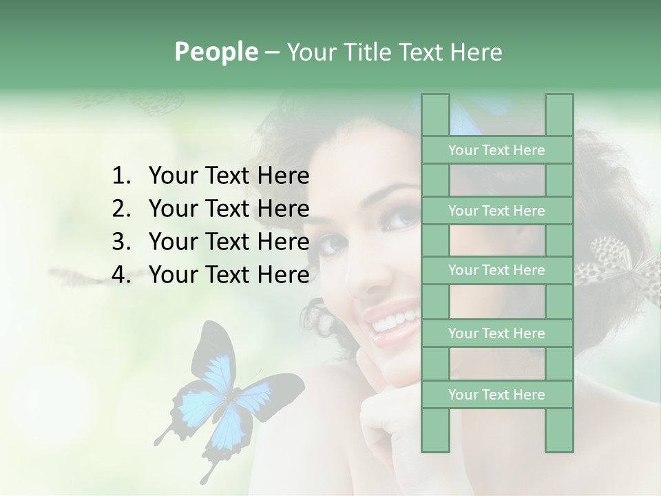 Face Freedom Shoulder PowerPoint Template