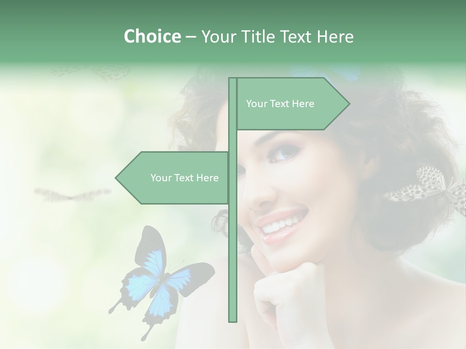 Face Freedom Shoulder PowerPoint Template