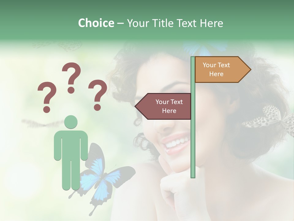 Face Freedom Shoulder PowerPoint Template