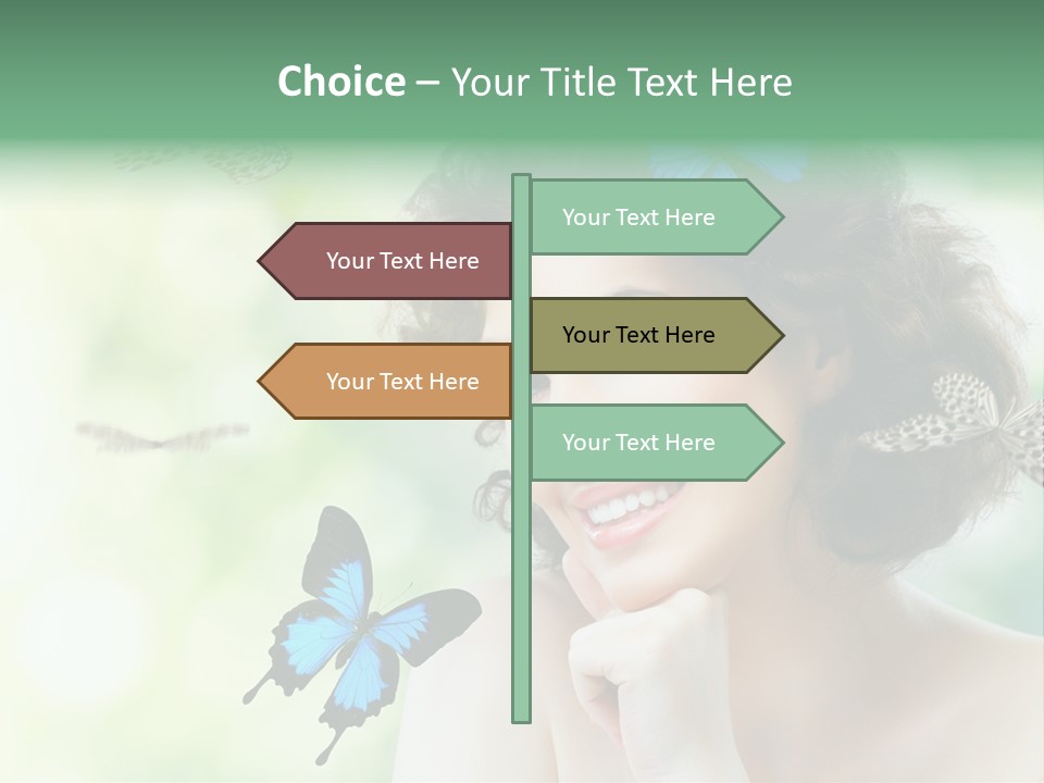 Face Freedom Shoulder PowerPoint Template