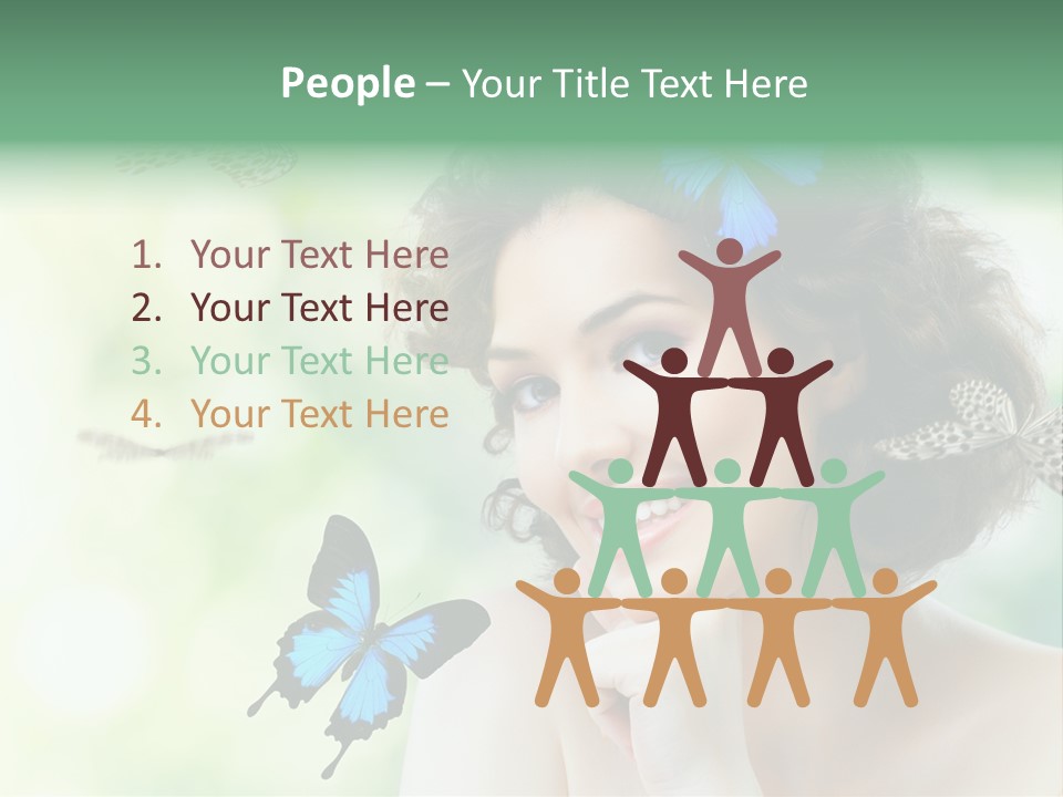 Face Freedom Shoulder PowerPoint Template