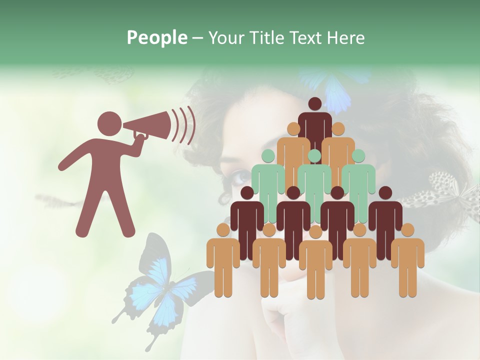 Face Freedom Shoulder PowerPoint Template