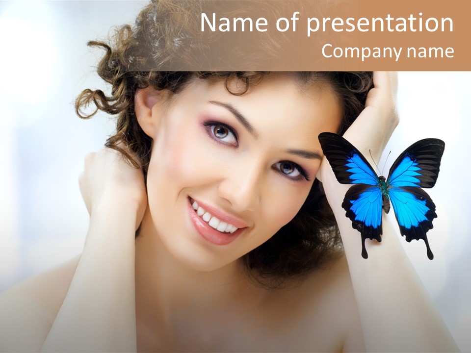 Serene Elegance Butterfly PowerPoint Template