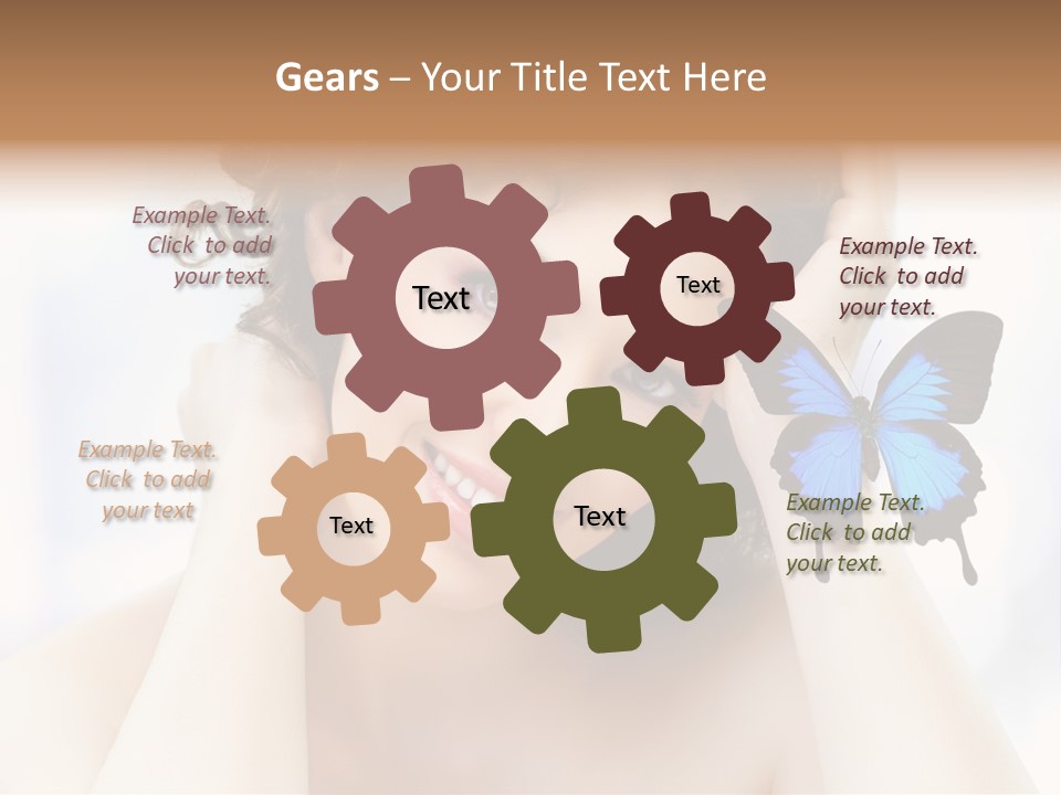 Serene Elegance Butterfly PowerPoint Template