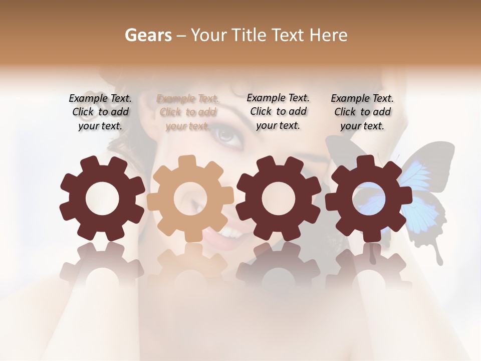 Serene Elegance Butterfly PowerPoint Template