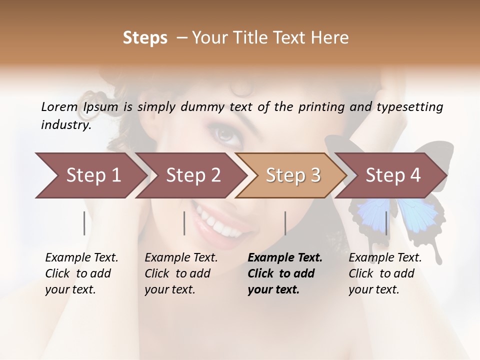Serene Elegance Butterfly PowerPoint Template