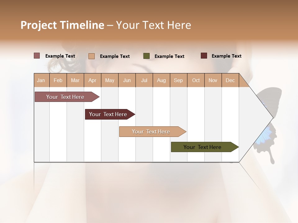 Serene Elegance Butterfly PowerPoint Template