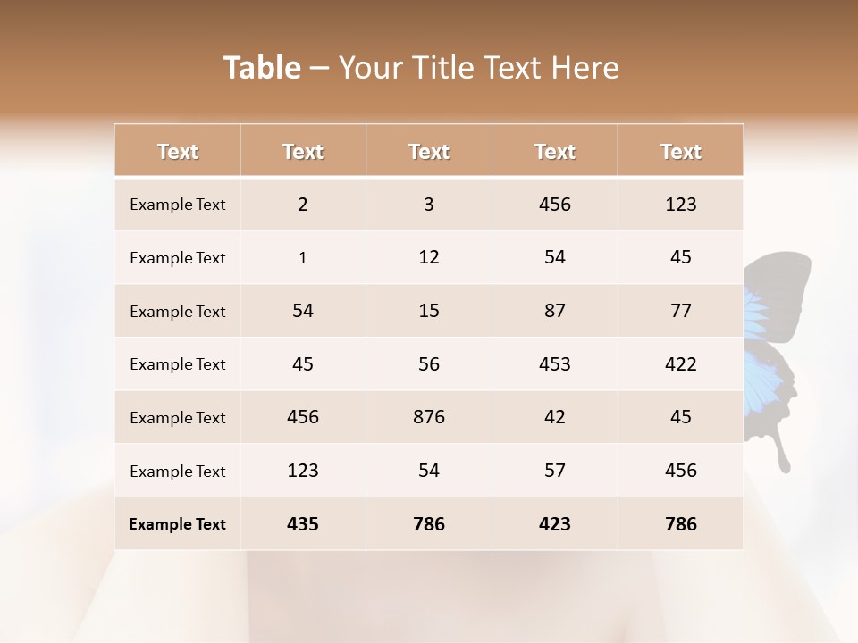 Serene Elegance Butterfly PowerPoint Template