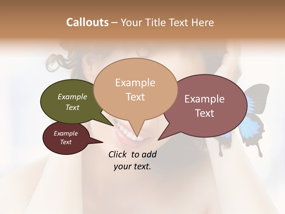 Serene Elegance Butterfly PowerPoint Template