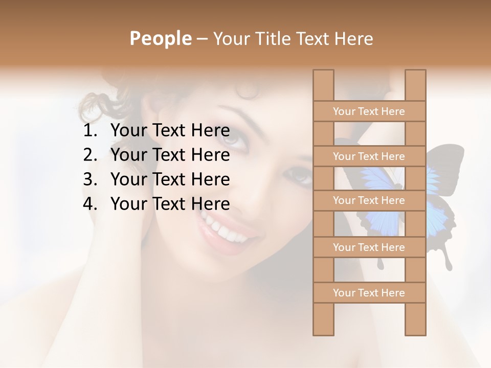 Serene Elegance Butterfly PowerPoint Template