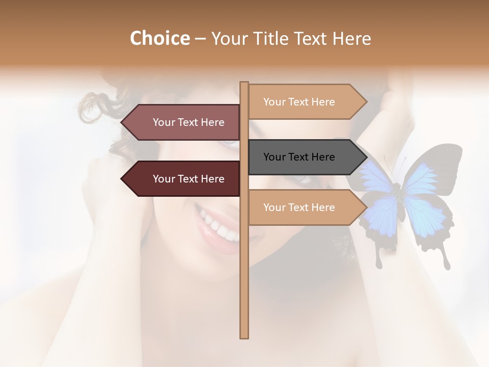 Serene Elegance Butterfly PowerPoint Template