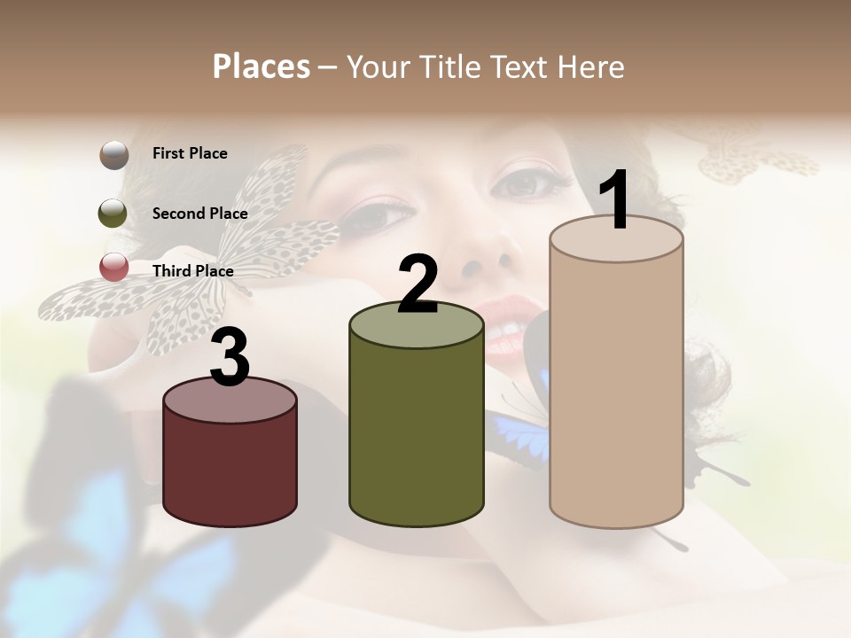 Adult Flying Freedom PowerPoint Template