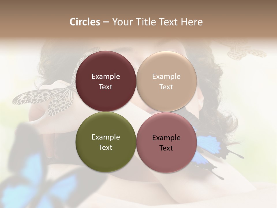 Adult Flying Freedom PowerPoint Template