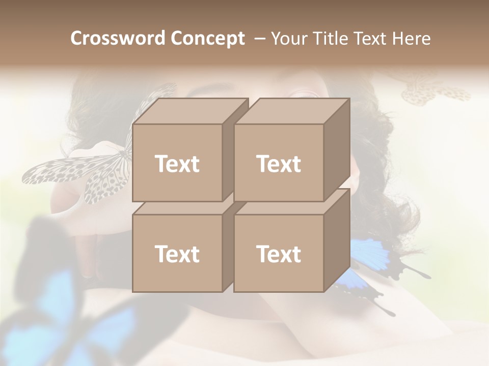 Adult Flying Freedom PowerPoint Template
