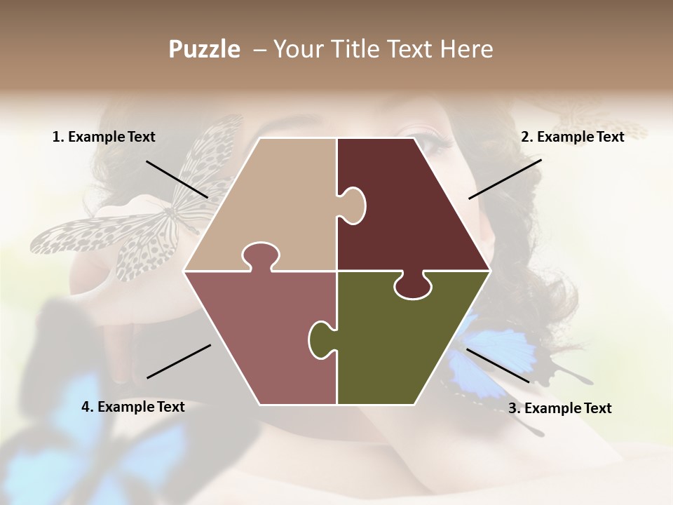 Adult Flying Freedom PowerPoint Template